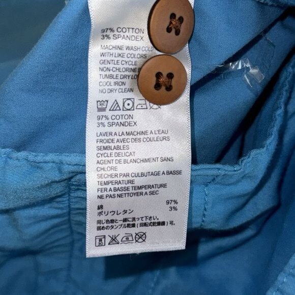 Tommy Bahama Mens Blue Cotton Spandex Blend Shorts Size 38 - Picture 3 of 7